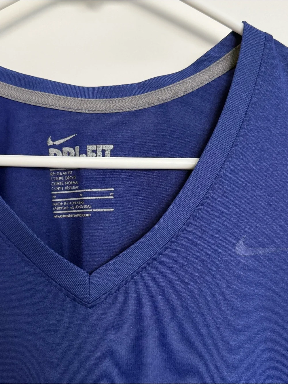 Nike Women’s Dri-Fit V-Neck Tee - Blue